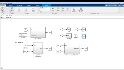 锂电池恒流恒压充电Simulink仿真模型