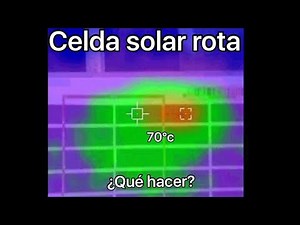 Celda solar rota, reparar panel solar.