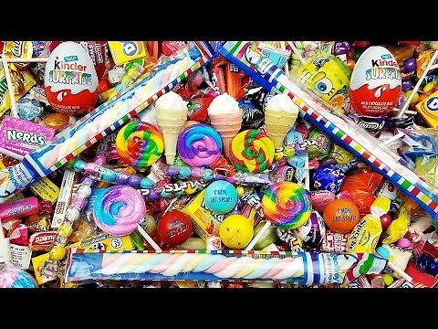 LEARN COLORS with A lot of New Candy & Lollipops for Kids