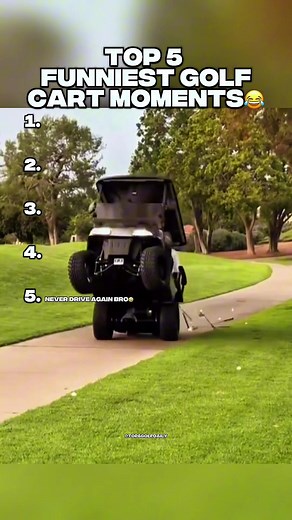 TOP 5 FUNNIEST GOLF CART MOMENTS😂 #golfcart #funny #golf #sports #jokes