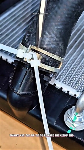 How to Install a Hose Clamp Using a Zip Tie#shorts #satisfying #technique #tricks #working