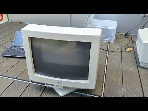 Philips 20B CRT Monitor - ticking and pulsing image
