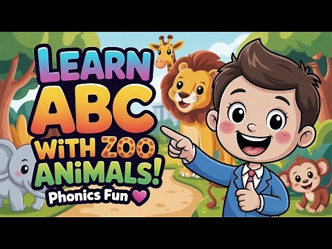 ABC Zoo Song for Kids 🐘 | Learn Phonics & Animal Sounds A to Z