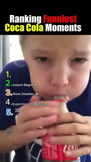 Ranking the Funniest Soda Reactions 😂 (Try Not To Laugh) #cocacola #funnymoments #shorts