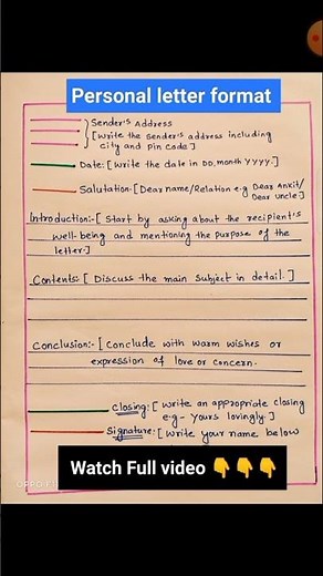 Personal letter writing.How to write a personal letter. Format of personal letter