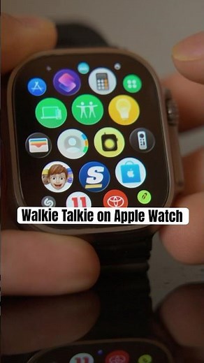 Your Apple Watch is a Walkie Talkie!! #apple #tech #applewatch