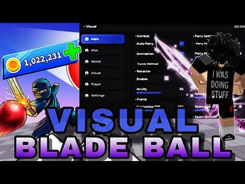 [BEST] Blade Ball Script (Visual) | AutoParry/Spam & More | Roblox Scripts | DirectLink*