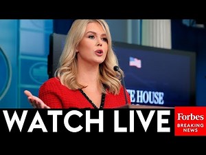 WATCH LIVE: Karoline Leavitt Holds White House Press Briefing Following Trump's Address to Congress