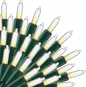 Uptotop Christmas 100 Count String Light, 20FT Plug in Waterproof String Light Decorations for Party Carnival Supplies, Outdoor Yard Garden Decor (Warm White)