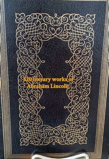 The Literary Works of Abraham Lincoln At BOOKSPLUS!! Beautifully bounded. #history #abrahamlincolin #leatherbound #literature
