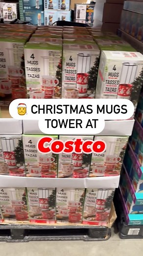 Discovering Costco | Costco Finds & Deals on Instagram: "Have a cup of cheer ☕️❤️ in these stackable Christmas mugs ❄️ These coordinated Christmas mugs are perfect for sharing with friends and family. #costco #costcodiscoveries #shopping #coffee #coffeelover #hotchocolate #hotcocoa #mug #mugs #santa #family #familytime #friends #holiday #christmas #winter #cozy #cute #snow #red #love"