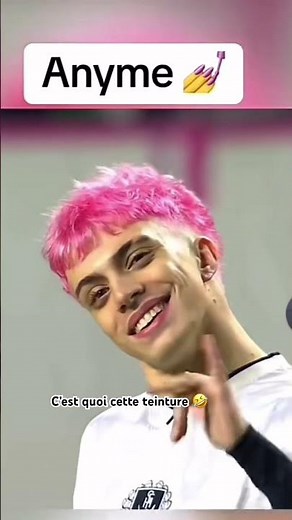 Anyme dyed her hair pink 🤣 #hairdye #pink #anyme