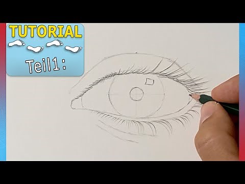 Teil 1: Die Skizze des Auges - Wie zeichnet man ein Auge vom Foto ab? Auge zeichnen für Anfänger