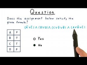 Does it Satisfy Quiz Solution - Georgia Tech - Computability, Complexity, Theory: Complexity