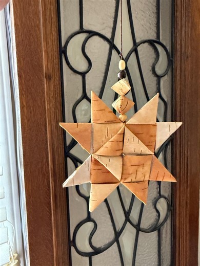 Large Birch Bark Woven Star - Etsy