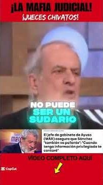 It is unacceptable in a democracy for Ayuso's inner circle to know which judges are going to pres...