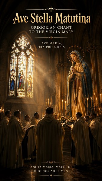 Ave Stella Matutina | Gregorian Chant to the Virgin Mary | Sacred Marian Prayer