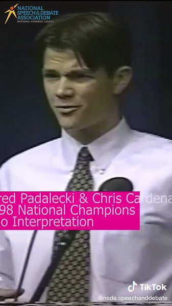 Before Supernatural or The Gilmore Girls, there was the 1998 NSDA National Tournament 🤩#speechanddebate #speechanddebatekid #jaredpadalecki #NSDA