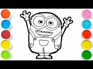 MINION Drawing, Painting & Coloring For Kids and Toddlers_ Child Art