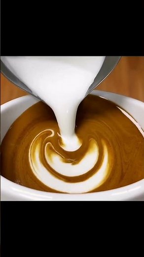 Perfect Heart shape cappuccino art - latte art tutorial for beginners #latteart #lattearttutorial