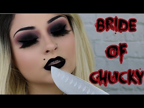 Bride of Chucky Makeup Tutorial | Halloween Makeup Tutorial | Tiffany Valentine Ray Makeup