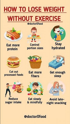 How to Lose Weight Without Exercise | Simple & Science-Based Weight Loss Tips #healthylifestyle