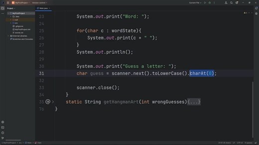 Code this hangman game in Java! 🕺