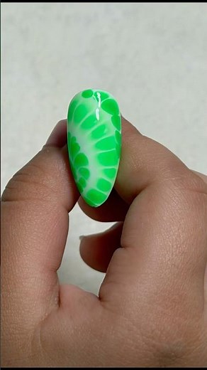💚 Easy Blooming Gel Nail Art with Pretty Green Color | Satisfying Nail Design Tutorial