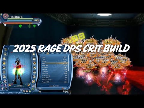 DCUO HOLIDAYS RAGE CRIT DPS BUILD INSANE DAMAGE * No Spore pod