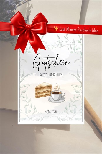 Coffee & Cake Voucher | Cafe Visit | Gift Idea for Girlfriend, Mom, Partner | Short Break | Last Minute | Digital Download - Etsy