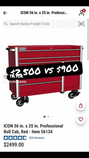 $2,500 ICON vs $900 U.S. General 👀 Is the ICON really worth the extra $1,600? Which one are you buying? #ToolTok #HarborFreight #USGeneral #ICONTools #MechanicTok