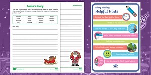 A Christmas Collar: Santa's Diary Writing Resource Pack