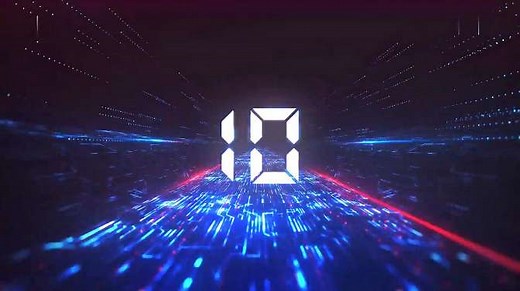 10秒酷炫倒计时视频，科技科幻线条太酷了，一起来倒数吧