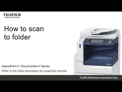 How to scan to folder