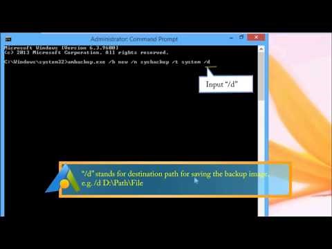 How to Use Command Line to Backup Windows System?