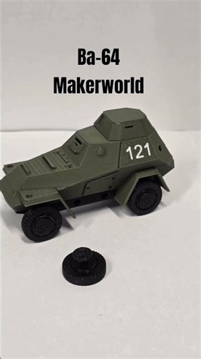 3d print BA-64 free Download #makerworld #bambulab #ww2 #druk3d #3dprinting