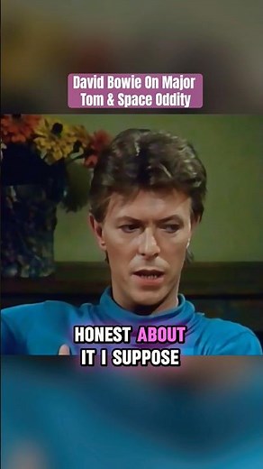 David Bowie talks about Major Tom & Space Oddity #bowieforever