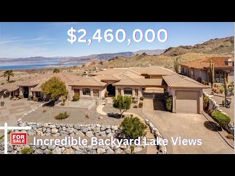 Incredible Lake Views, Boulder City Home For Sale. 4,954 sqft, 6 Car Garage, 3 BD, 4 BA #realestate