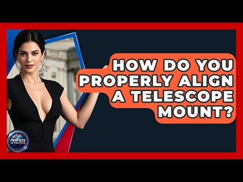 How Do You Properly Align A Telescope Mount? - Profiles in Politics