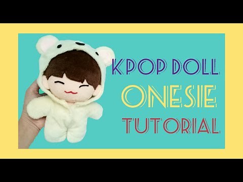 KPOP DOLL CLOTHES TUTORIAL : MAKE YOUR OWN KPOP DOLL CLOTHES! Cute Onesie Tutorial ❤