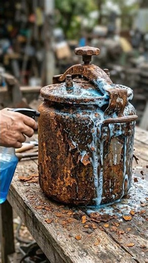 Satisfying Rust Removal: Transforming an Old Pressure Cooker!