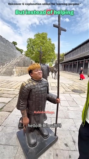 The Tiny Guard Suddenly Grew Giant 😳 #shorts #shortsvideo