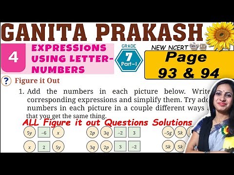 Class 7 Maths Ganita Prakash Solutions | Chapter 4 Expressions using letter numbers | Page 93 & 94
