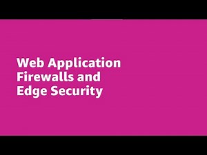 Web Application Firewall and Edge Security - AWS Marketplace Security | Amazon Web Services