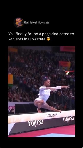 Athletes in Flow State on Instagram: "Simone Biles in training looks effortless, almost playful, as she drills impossible skills with calm precision. Every flip, twist, and landing seems like second nature, showing how much mastery she’s built behind the scenes. It’s the quiet grind where she sharpens her technique and pushes the limits of what the human body can do. But in competition, everything transforms. The energy shifts, the crowd rises, and Simone unleashes a level of focus and dominance