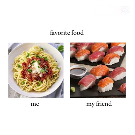 My taste with my friend