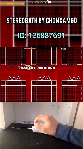 STEREOBATH by chonxamGD — Bloodbath but Stereo Madness style?! 😳 #gd #geometrydash