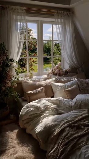 Open windows, smell the fresh flowers & enjoy this wonderful view 😍🌺🌸