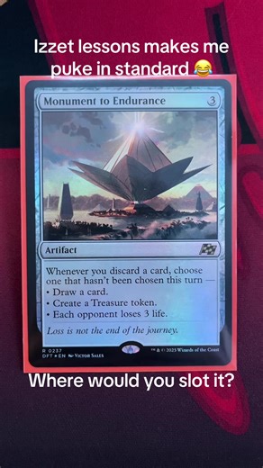 Monument to Endurance: A Game-Changer in Izzet Lessons