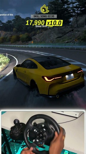 Skill Point Farming in a BMW G82 M4 | Forza Horizon 6 | Logitech G920 Gameplay #shorts #gaming #cars